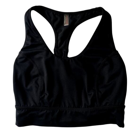Free People Movement Cross Open Back Activewear Bra Black Size S - Picture 1 of 5